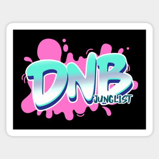 DNB - Junglist Splat (Pink) Sticker